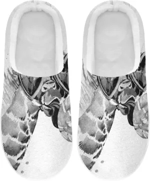 Oyihfvs Unisex Memory Foam Warm Slippers Comfort Soft Casual Shoes for Indoor Outdoor S-XXXL