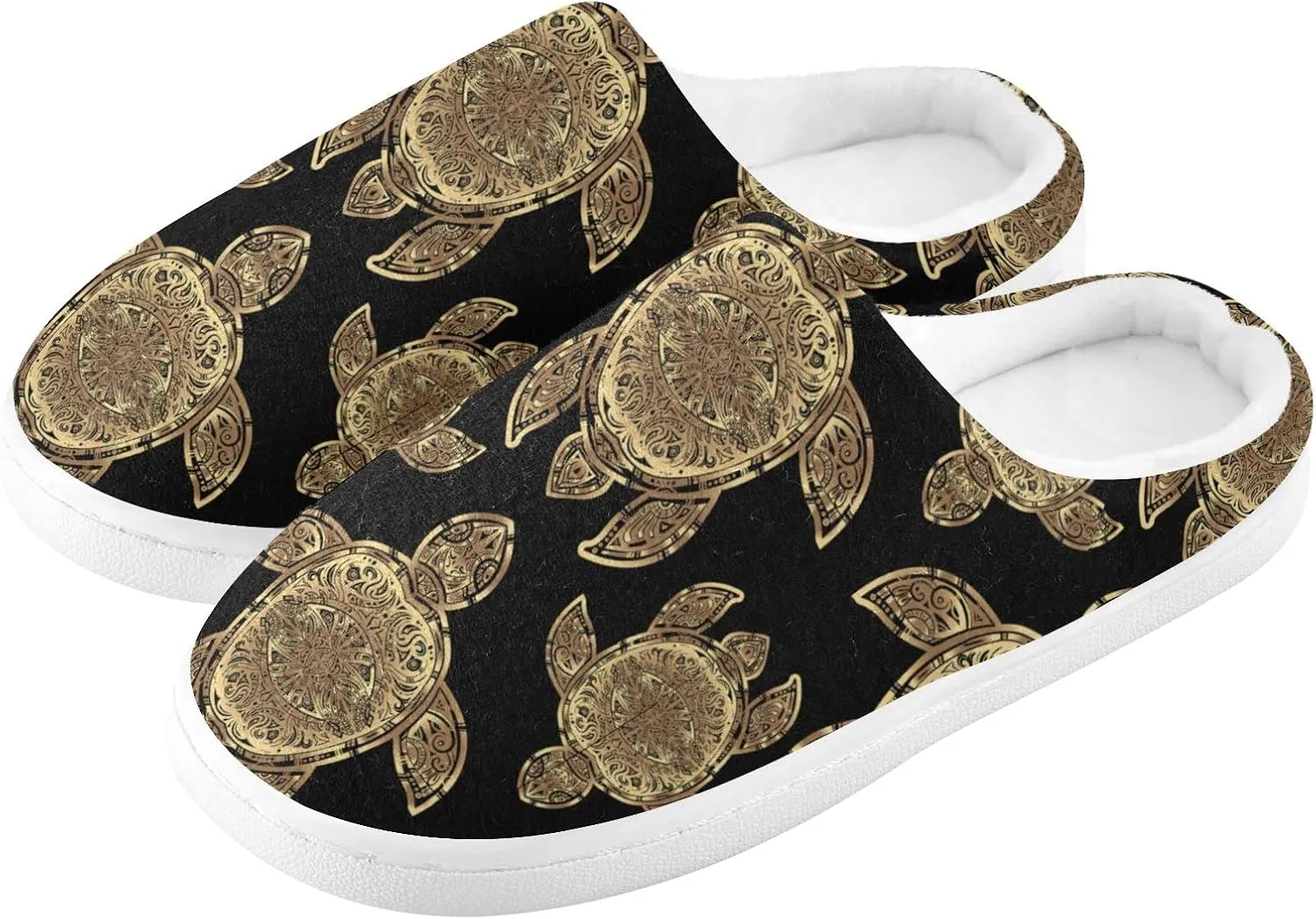 Oyihfvs Unisex Memory Foam Warm Slippers Comfort Soft Casual Shoes for Indoor Outdoor S-XXXL