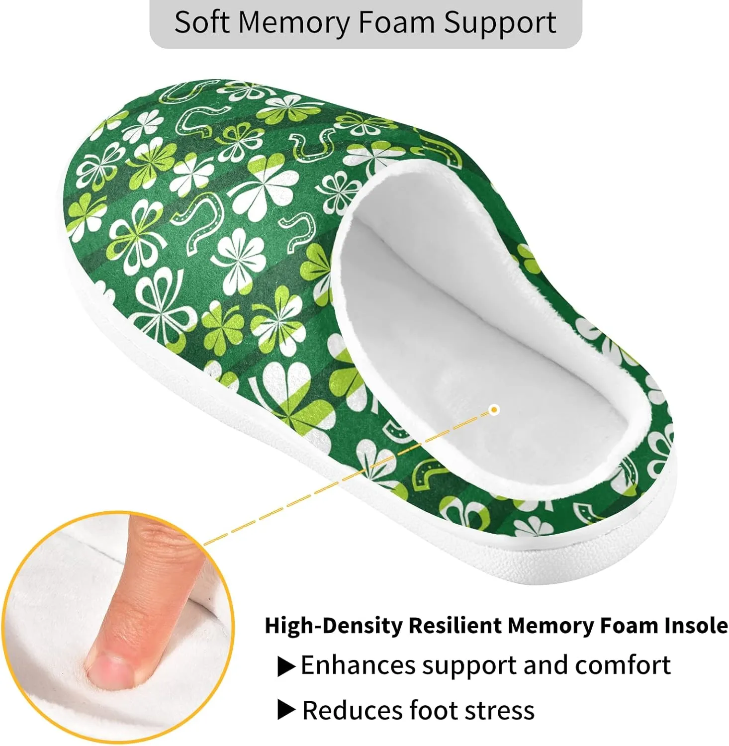 Oyihfvs Unisex Memory Foam Warm Slippers Comfort Soft Casual Shoes for Indoor Outdoor S-XXXL