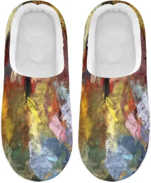 Oyihfvs Unisex Memory Foam Warm Slippers Comfort Soft Casual Shoes for Indoor Outdoor S-XXXL