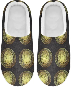 Oyihfvs Unisex Memory Foam Warm Slippers Comfort Soft Casual Shoes for Indoor Outdoor S-XXXL