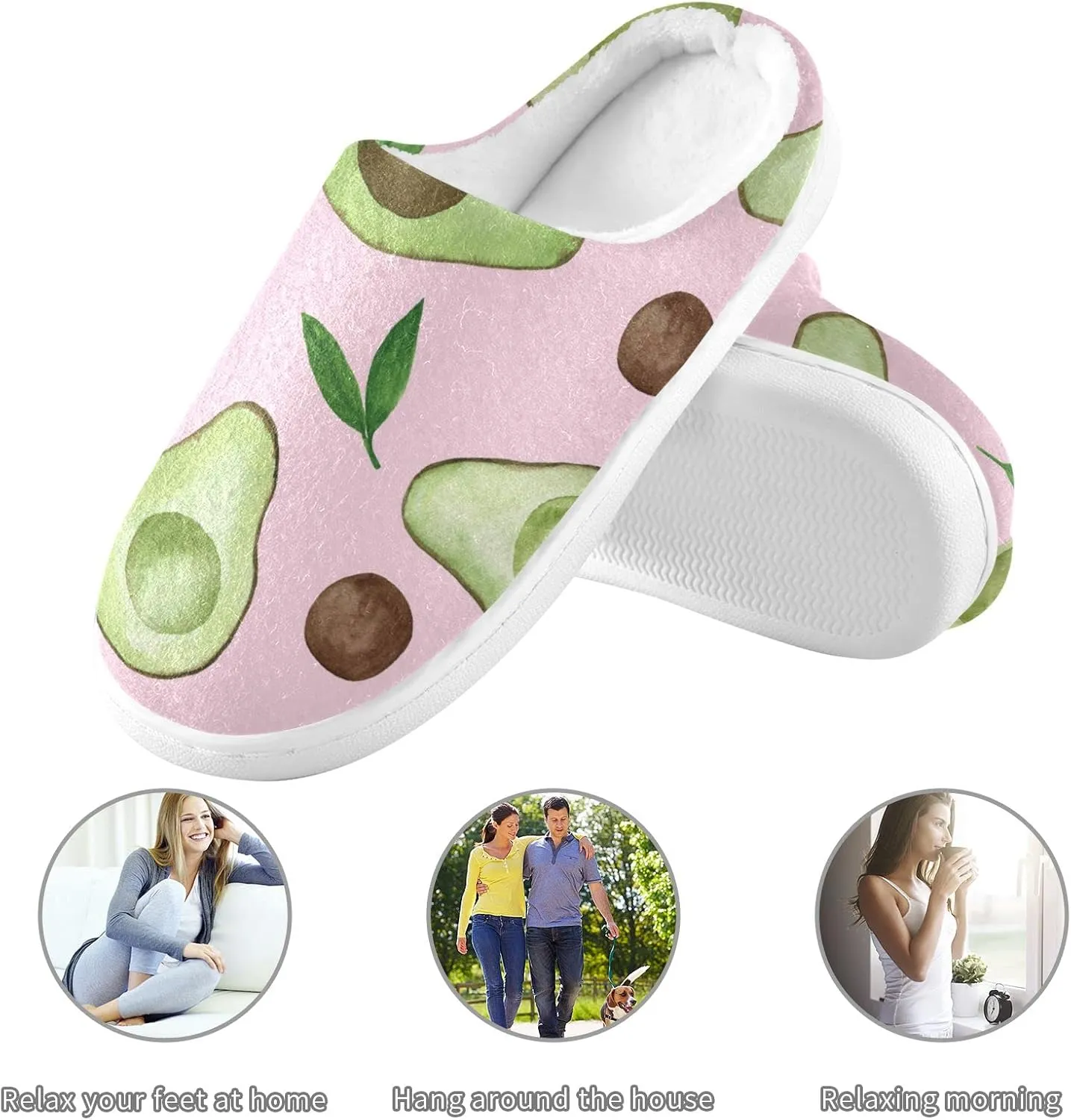 Oyihfvs Unisex Memory Foam Warm Slippers Comfort Soft Casual Shoes for Indoor Outdoor S-XXXL
