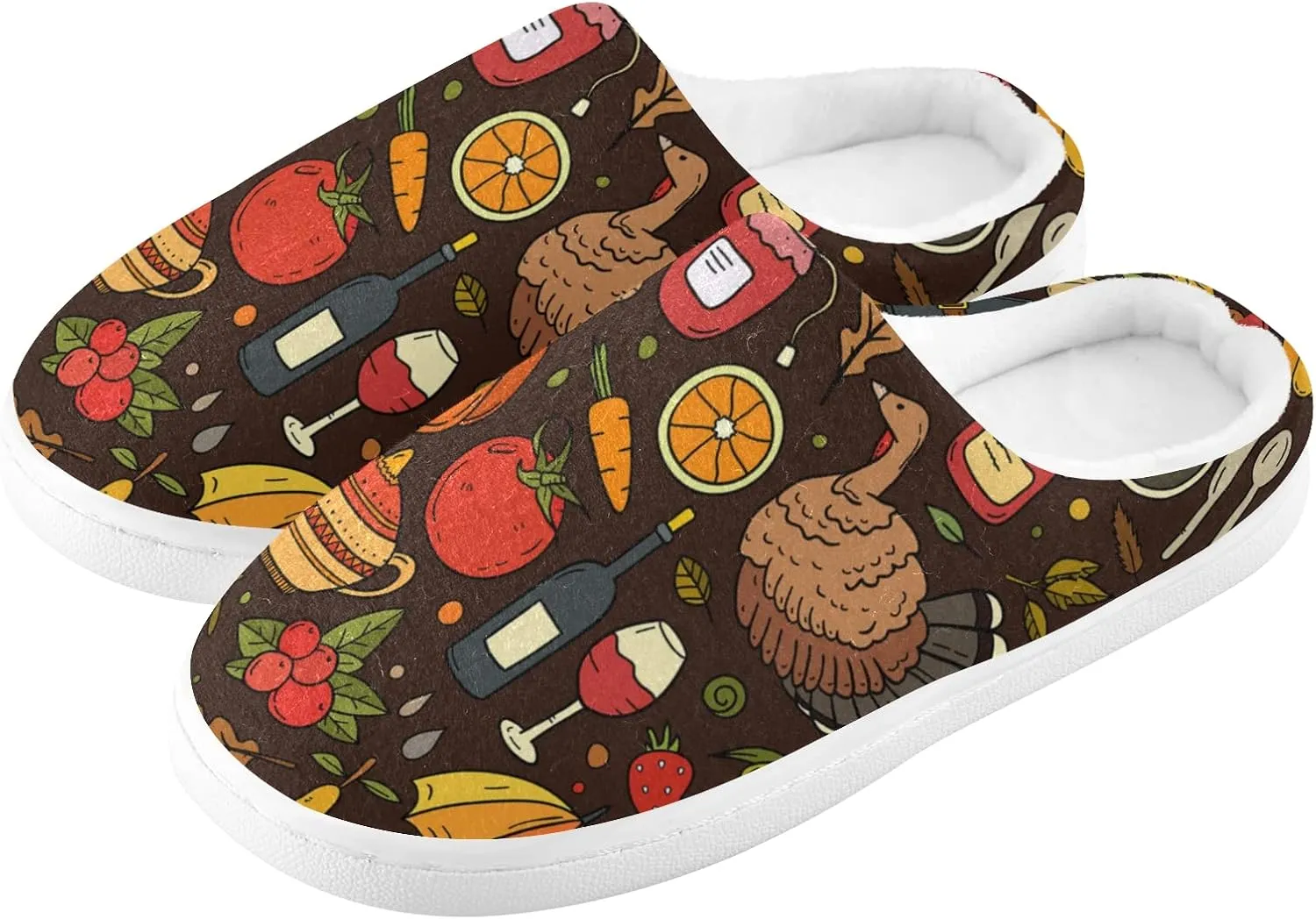 Oyihfvs Unisex Memory Foam Warm Slippers Comfort Soft Casual Shoes for Indoor Outdoor S-XXXL