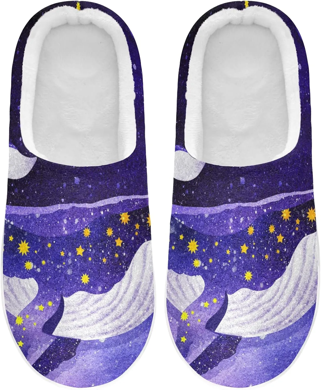 Oyihfvs Unisex Memory Foam Warm Slippers Comfort Soft Casual Shoes for Indoor Outdoor S-XXXL
