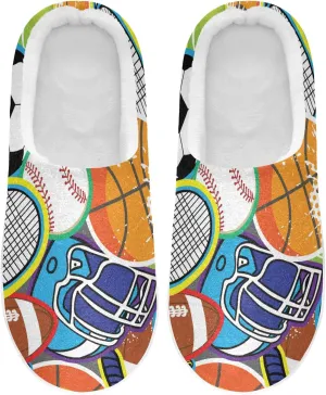 Oyihfvs Unisex Memory Foam Warm Slippers Comfort Soft Casual Shoes for Indoor Outdoor S-XXXL