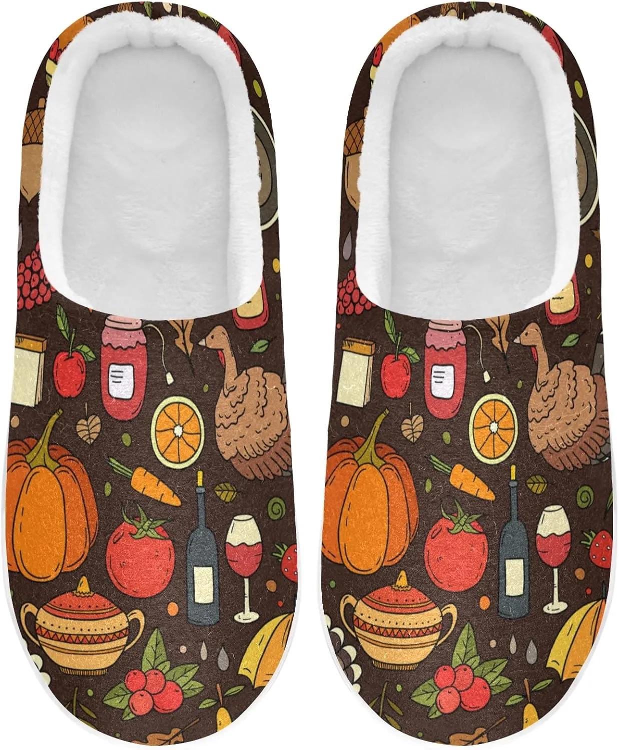 Oyihfvs Unisex Memory Foam Warm Slippers Comfort Soft Casual Shoes for Indoor Outdoor S-XXXL