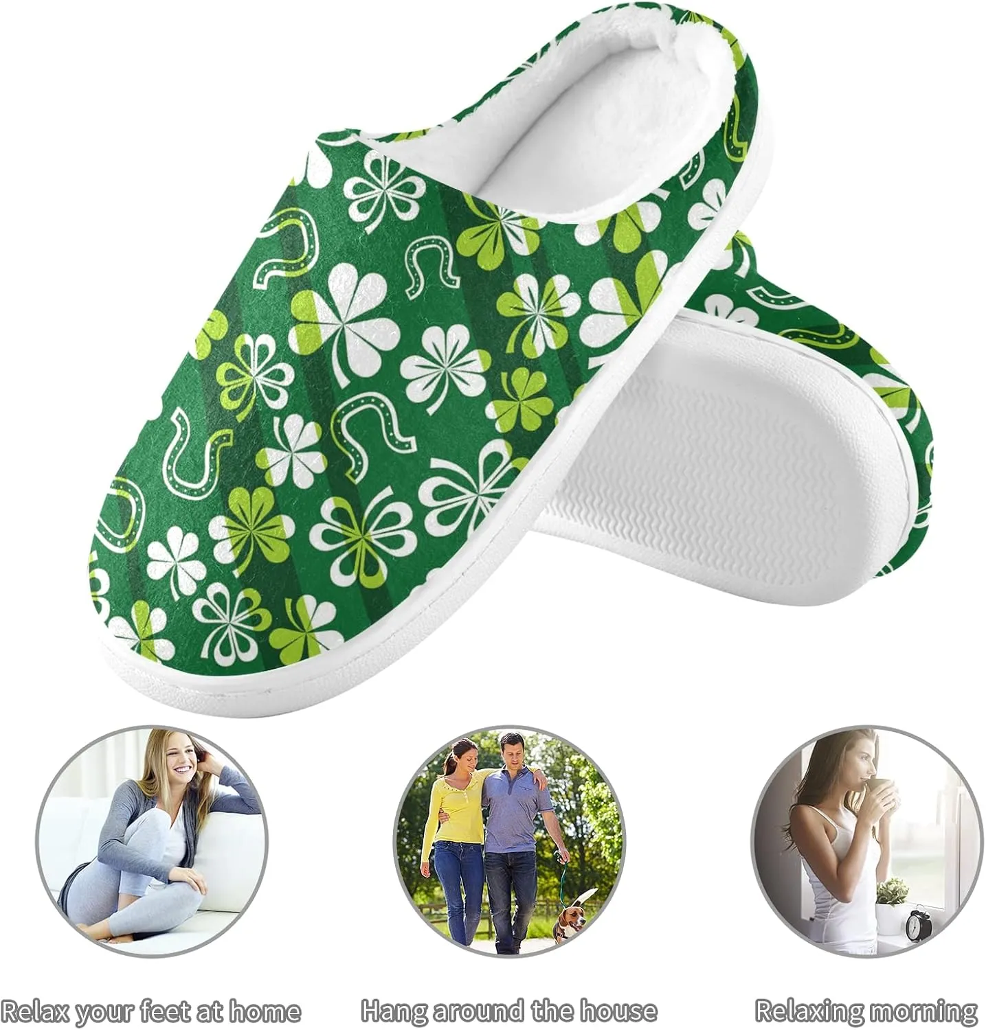 Oyihfvs Unisex Memory Foam Warm Slippers Comfort Soft Casual Shoes for Indoor Outdoor S-XXXL