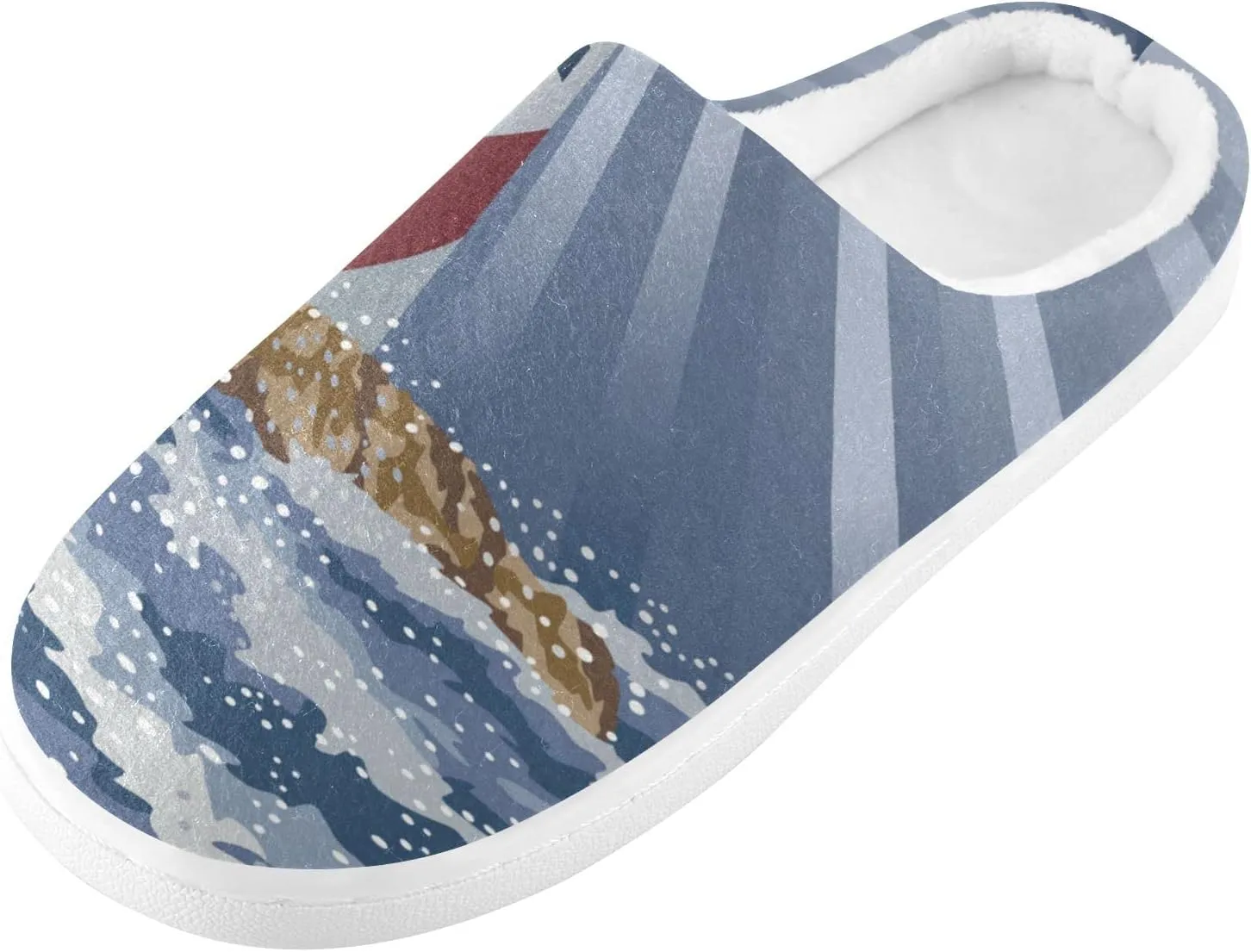Oyihfvs Unisex Memory Foam Warm Slippers Comfort Soft Casual Shoes for Indoor Outdoor S-XXXL
