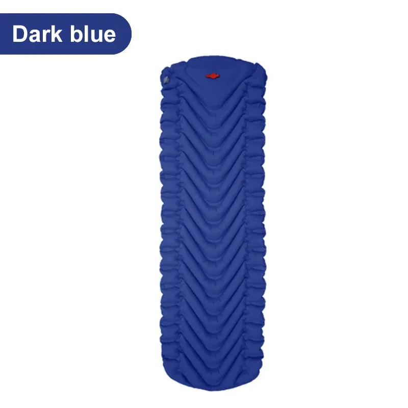 PACOONE Ultralight Inflatable Camping Mattress with Built-in Pump, 2.6" Thick Sleeping Mat