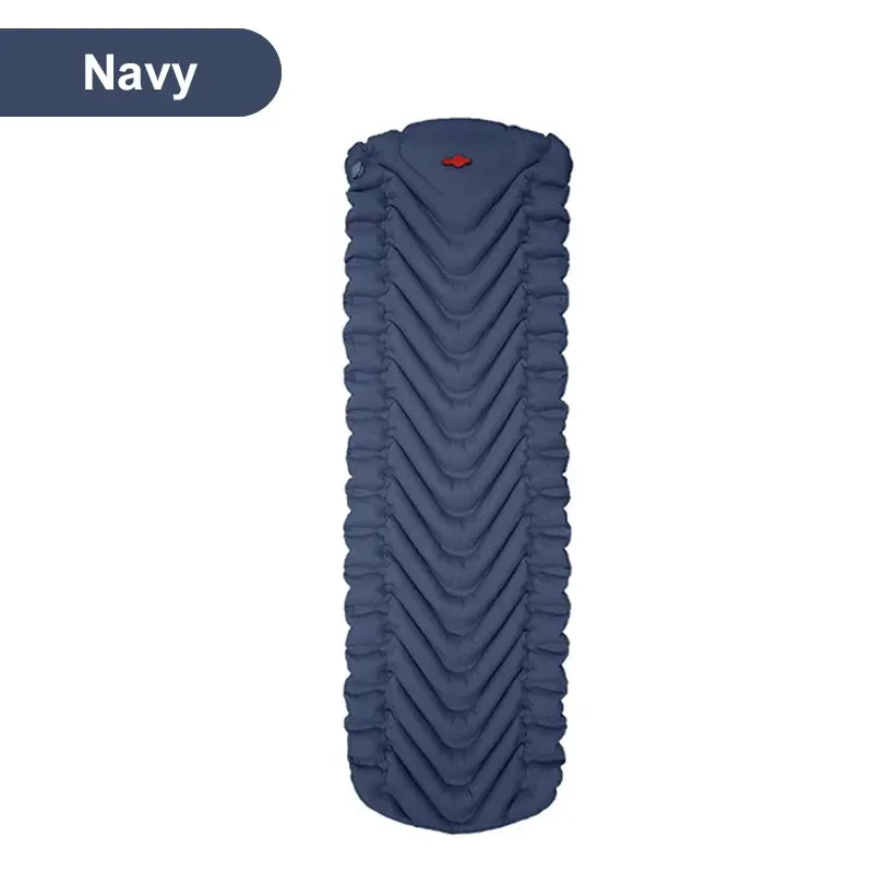 PACOONE Ultralight Inflatable Camping Mattress with Built-in Pump, 2.6" Thick Sleeping Mat