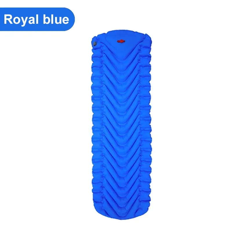 PACOONE Ultralight Inflatable Camping Mattress with Built-in Pump, 2.6" Thick Sleeping Mat
