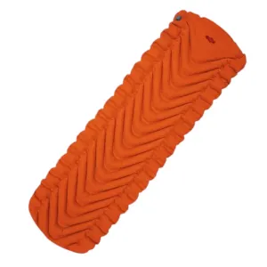 PACOONE Ultralight Inflatable Camping Mattress with Built-in Pump, 2.6" Thick Sleeping Mat