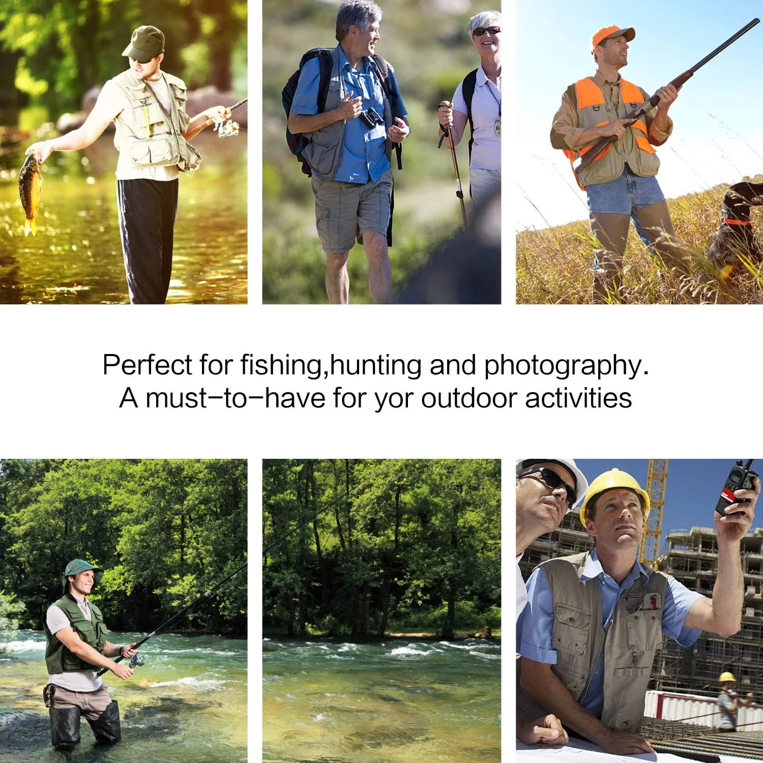 PELLOR Fly Fishing Vest, Fishing Gear Outdoor Backpack Breathable Mesh Fishing Vest Backpack for Camping Hunting