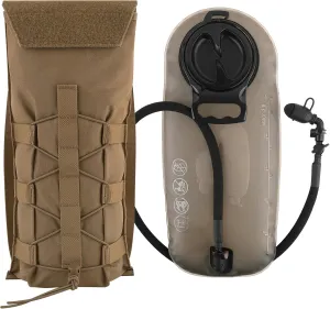 PETAC GEAR 1.5L / 3L Tactical Hydration Pack，Molle Carrier Pouch for 50 oz /100 oz Hydration Bladder Daypack Water Backpack.