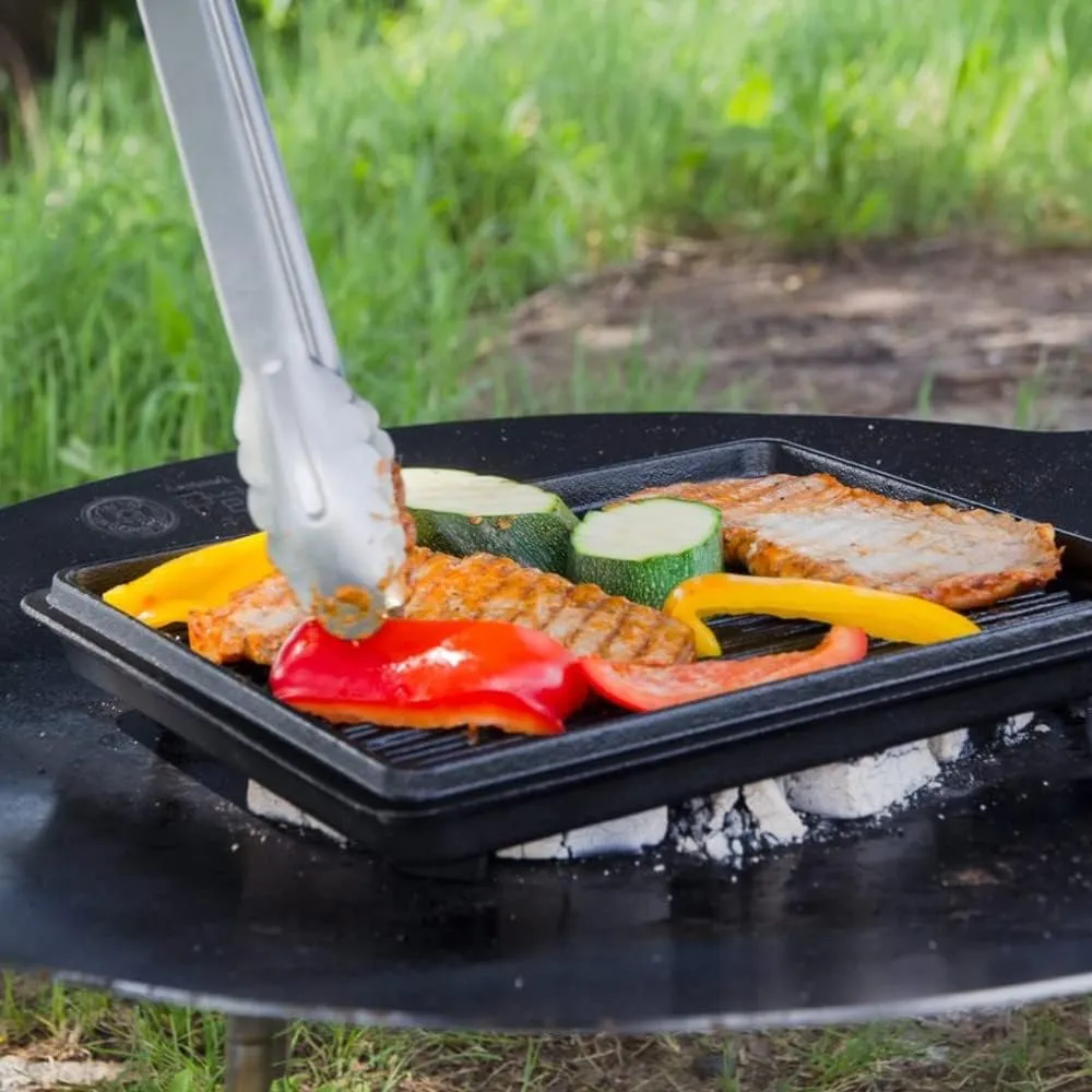 Petromax Loaf Pan with Lid, Large Cast Iron Bakeware Pan with Handles for Campfire or Home Kitchen, Pre-Seasoned, Can Also Use Lid for Cooking, 5.8 Quart