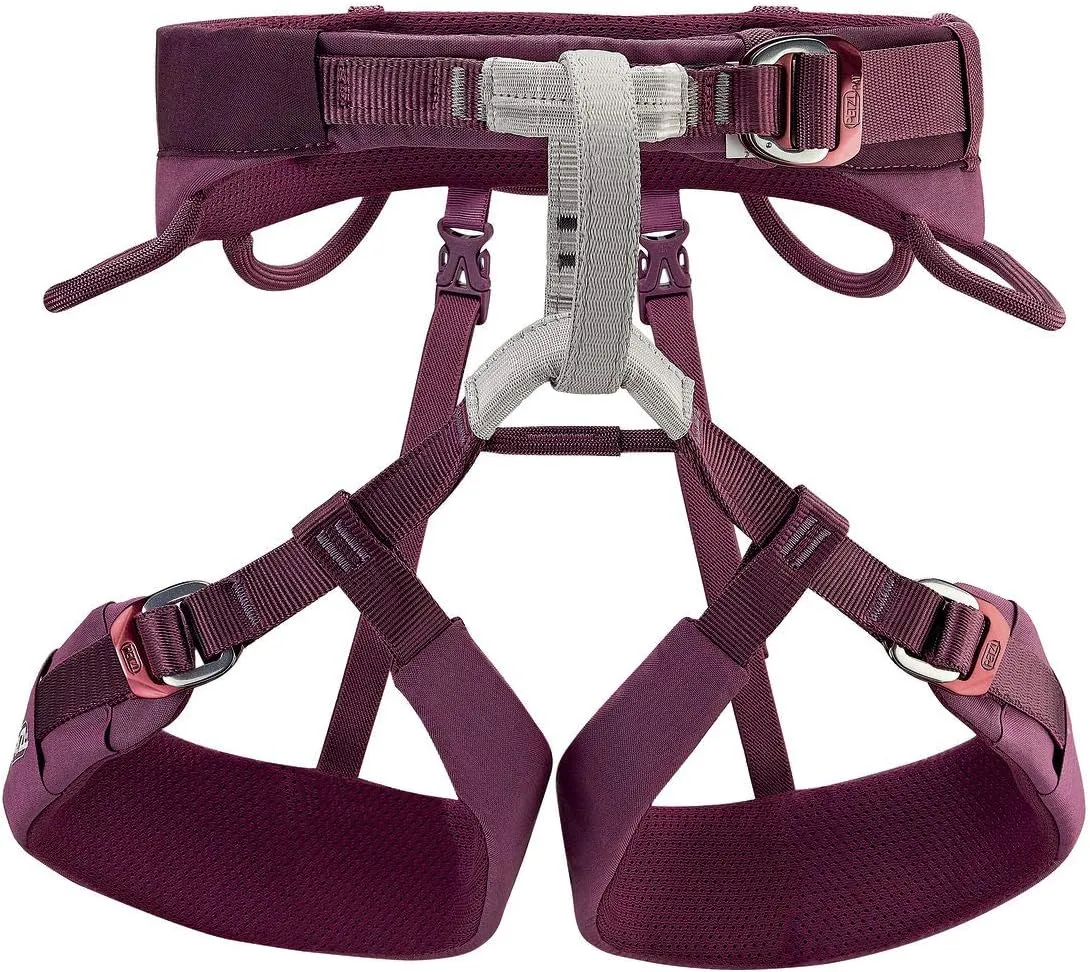 PETZL Luna Women's Harness - Adjustable Rock and Ice Climbing Harness for Single and Multi-Pitch Climbs - Violet