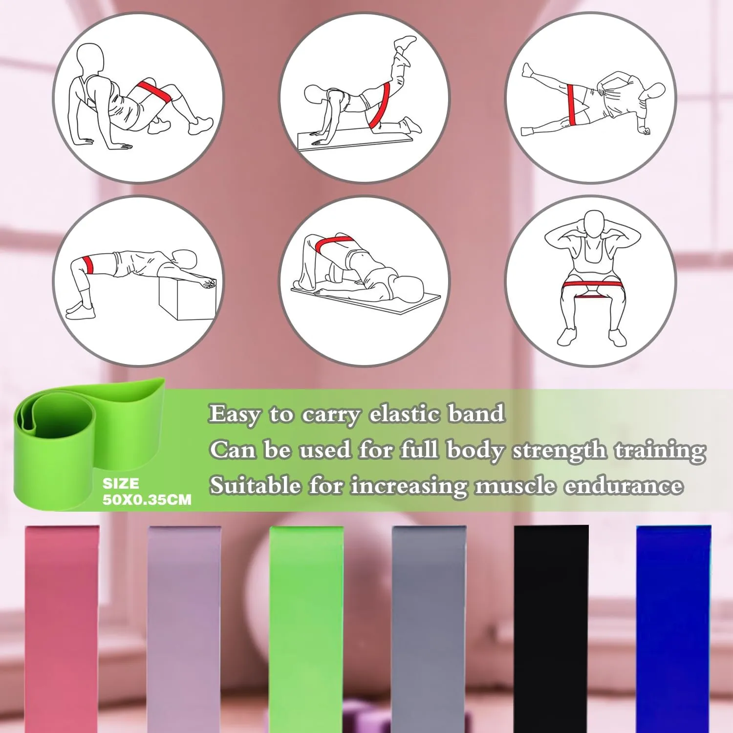 Pilates Essentials Kit for Women, Better Me Pilates Kit for Home Workouts, Pilates Rings Booty Bands for Working Out Glutes Yoga Ball 25cm Figure 8 Resistance Band Yoga Bands for Stretching