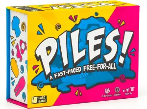 Piles – Card Games – Family Games – for Kids 8 and Up – for Adults – Family Game Night – Travel & Memory Game – Party Games – 10 Mins