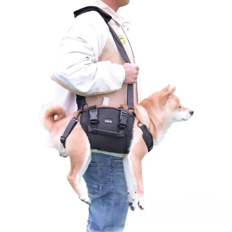 Portable Dog Sling for Back Legs Hip Support Harness Older Limping Canine Aid Dog Assist Rehabilitation Lifting Harness Leashes