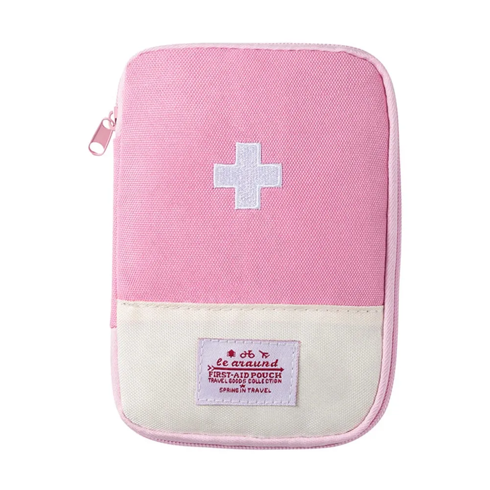 Portable First Aid Medical Kit – Mini Travel EDC Pouch & Emergency Medicine Storage Bag