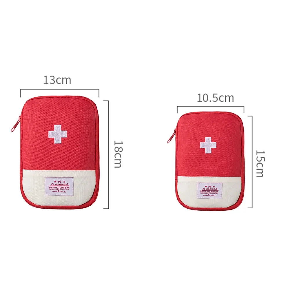 Portable First Aid Medical Kit – Mini Travel EDC Pouch & Emergency Medicine Storage Bag