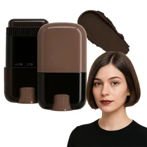 Portable Hair Dye Comb for Gray Hair Coverage, Waterproof and Sweat-Proof Hair Dye Stick, Touch Up Comb 2-In-1 White Hair Concealer Stick for Women and Men (Coffee 2 PCS)