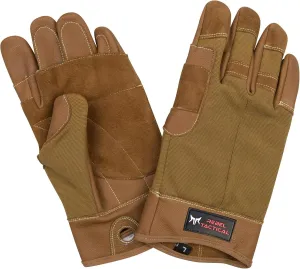 Premium Leather Rappel Gloves for Climbing and Rappelling - Durable and Protective Outdoor Gear Non-Slip Grip