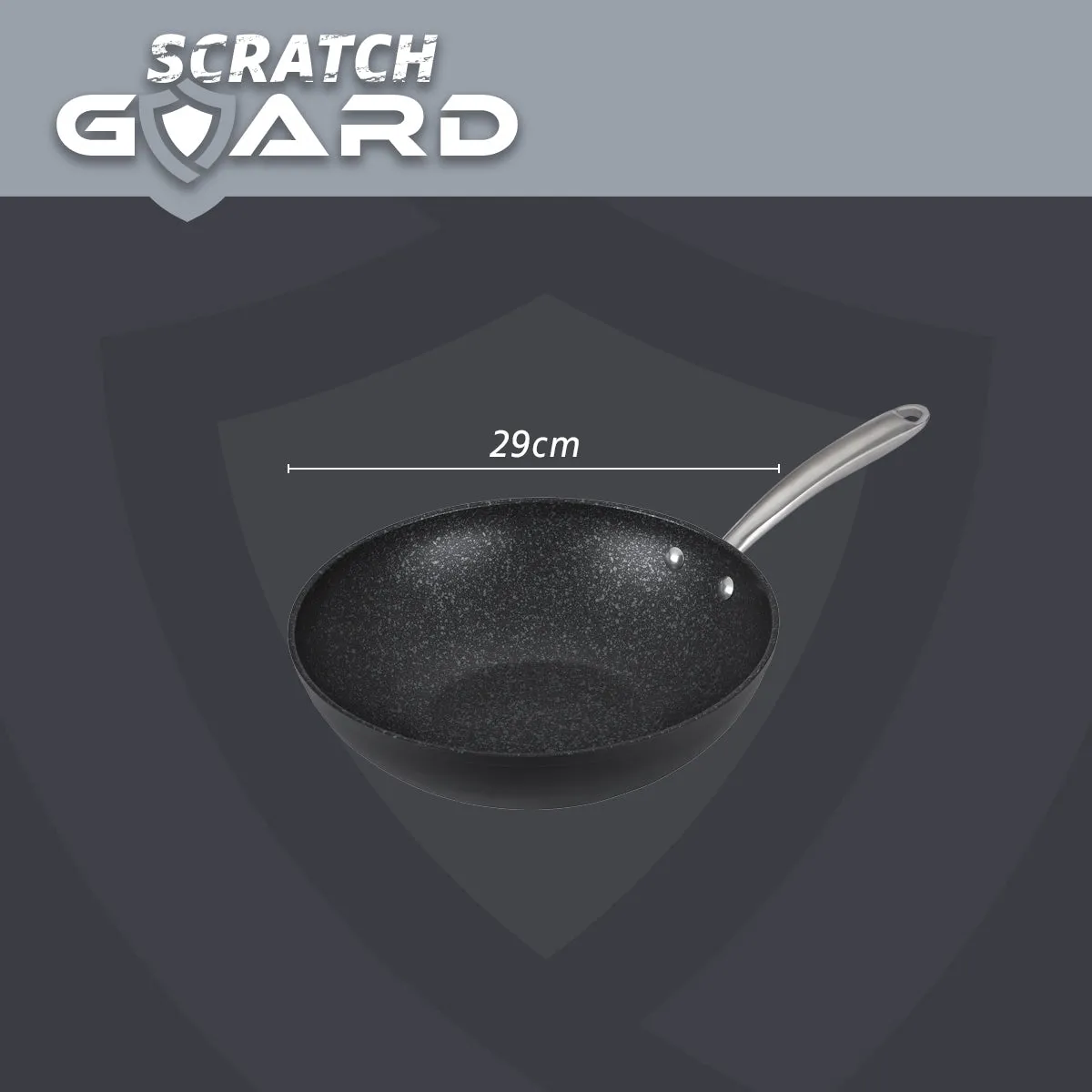 Prestige Scratch Guard Aluminium Stirfry, 29cm