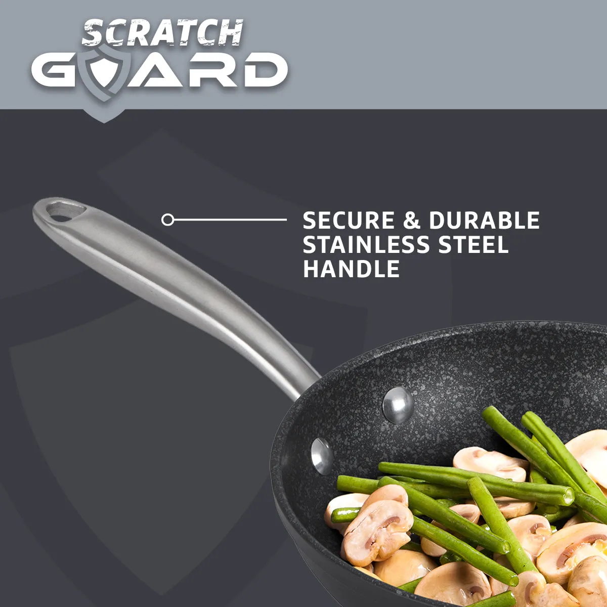 Prestige Scratch Guard Aluminium Stirfry, 29cm