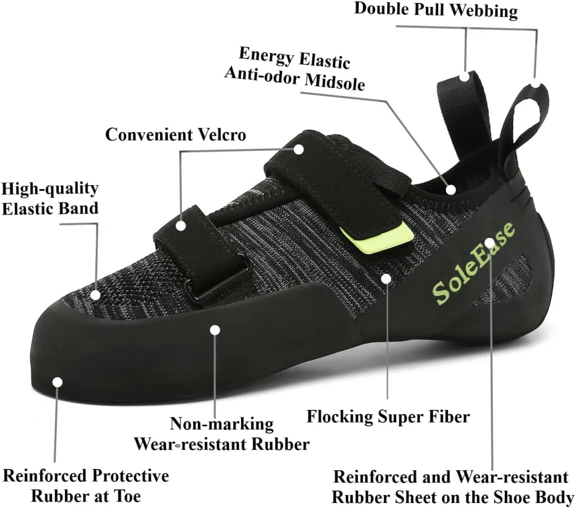 Professional All-Around Mens Womens Climbing Shoes for Gym and Sport Climbing