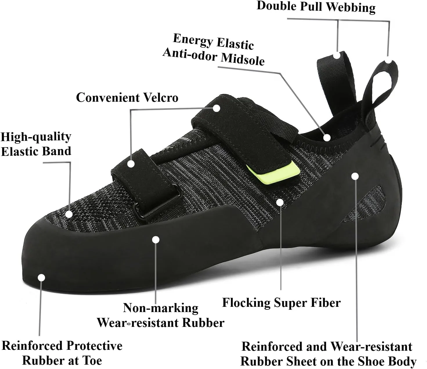 Professional All-Around Mens Womens Climbing Shoes for Gym and Sport Climbing