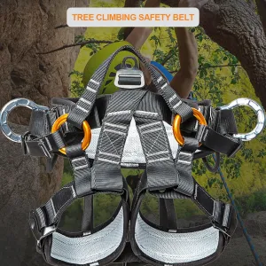 Professional Climbing Harness - Adjustable Safety Belt for Fall Protection