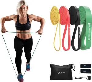 Pull Up Resistance Bands Set – Elastic, Smell-Free Premium Latex Exercise Bands for Men & Women, Tear-Resistant Workout Bands for Full-Body Strength Training, Physical Therapy, Yoga, Pilates