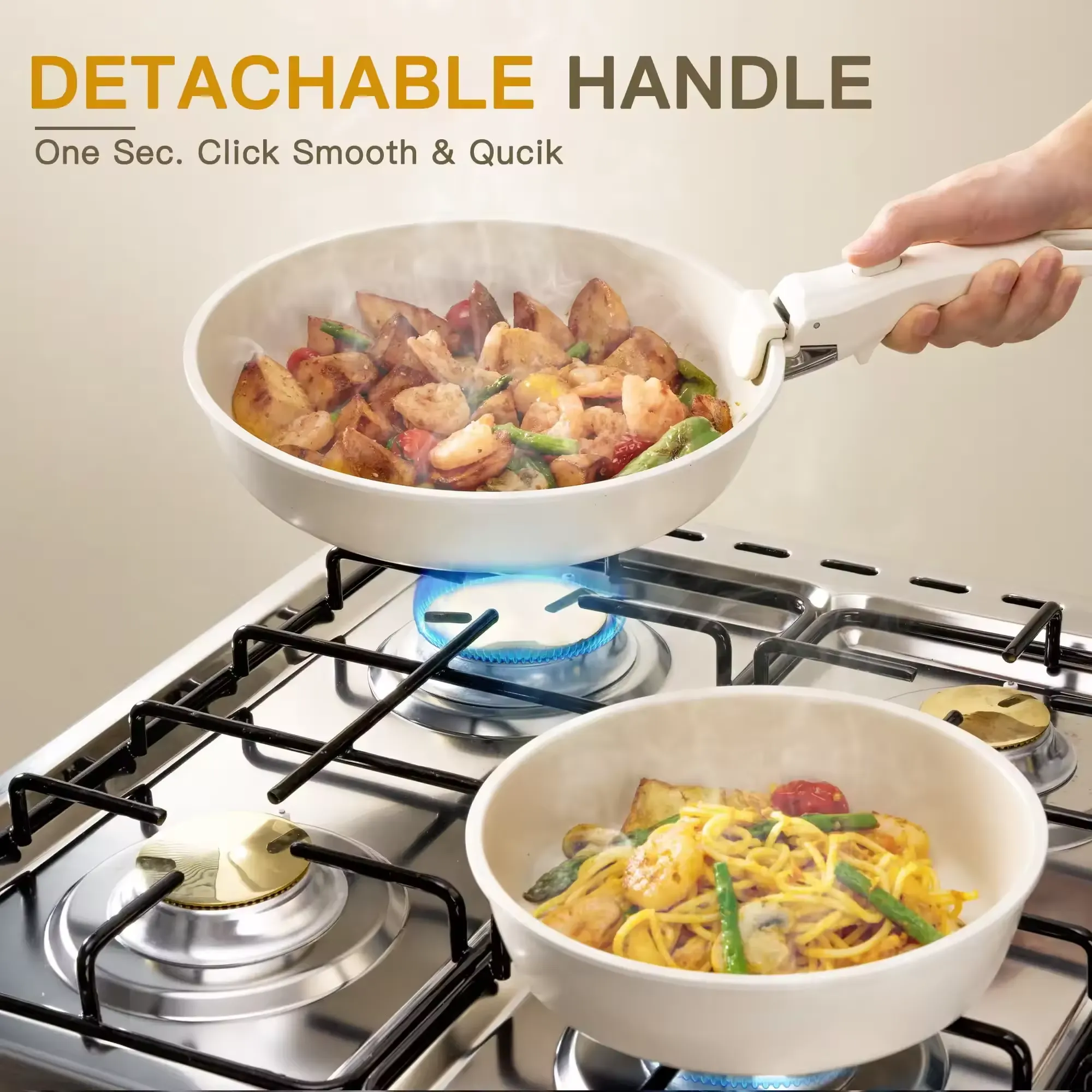 PurePan 21-Piece Ceramic Cookware Set