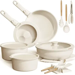 PurePan 21-Piece Ceramic Cookware Set