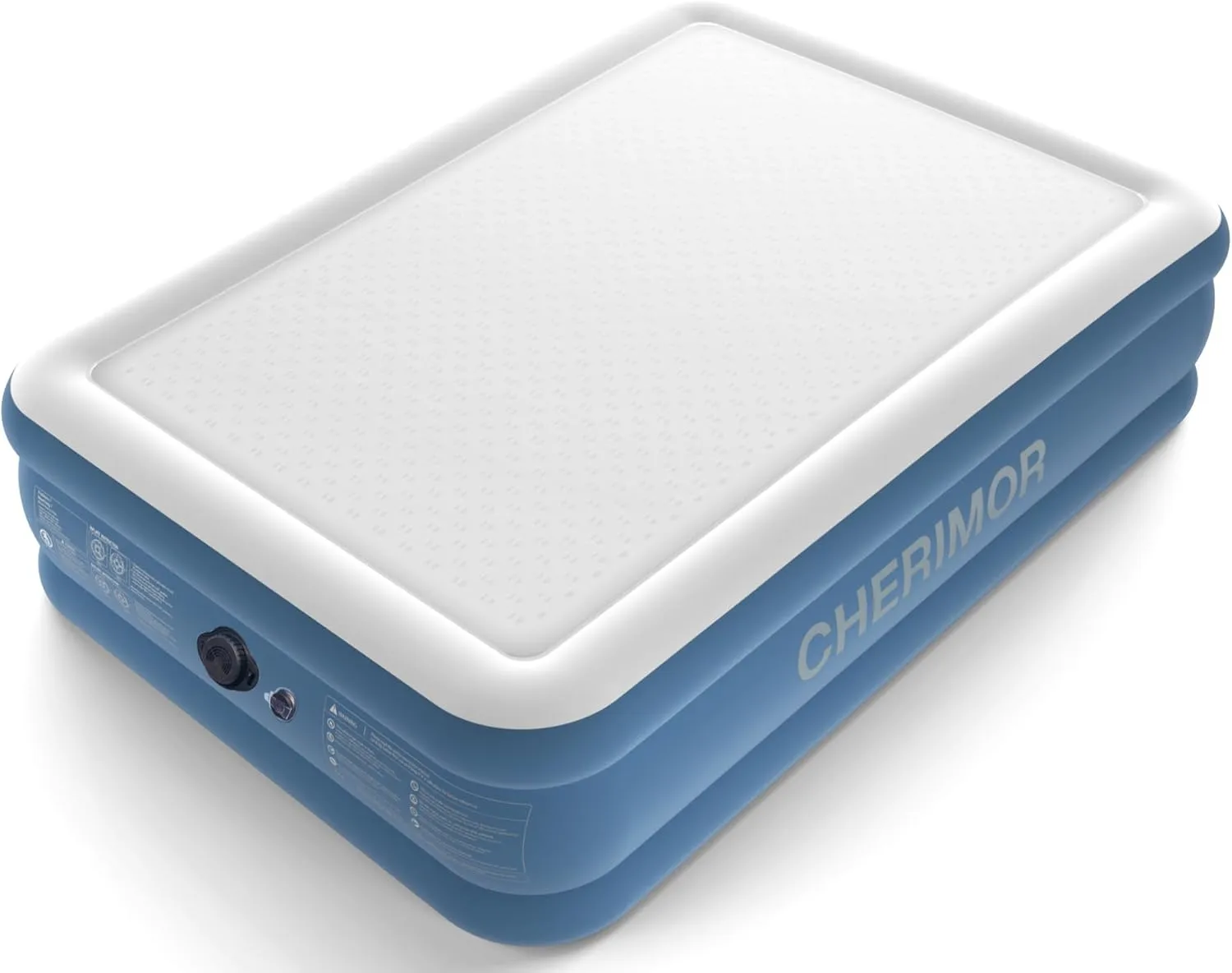 Queen Air Mattress with Built-in Rechargeable Pump, 16" Upgraded Firmness Blow Up Mattress, Heavy Duty Inflatable Bed Supports 1500 lbs, Portable 3 Mins Inflatable for Home Guests & Camping