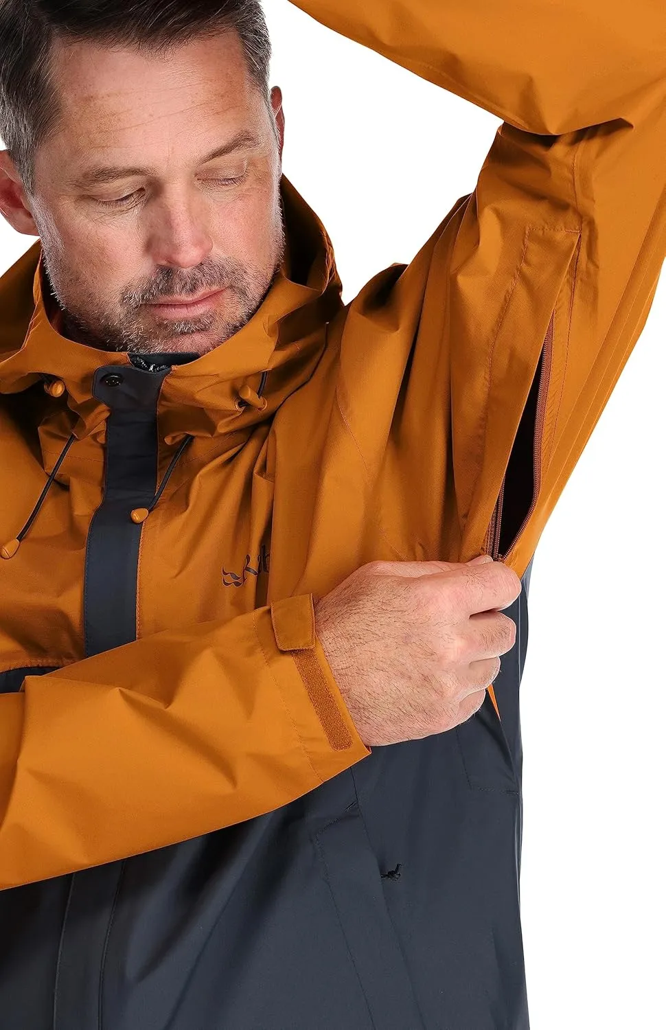 Rab Men's Downpour Eco Waterproof Breathable Jacket for Hiking & Climbing