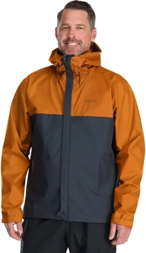 Rab Men's Downpour Eco Waterproof Breathable Jacket for Hiking & Climbing
