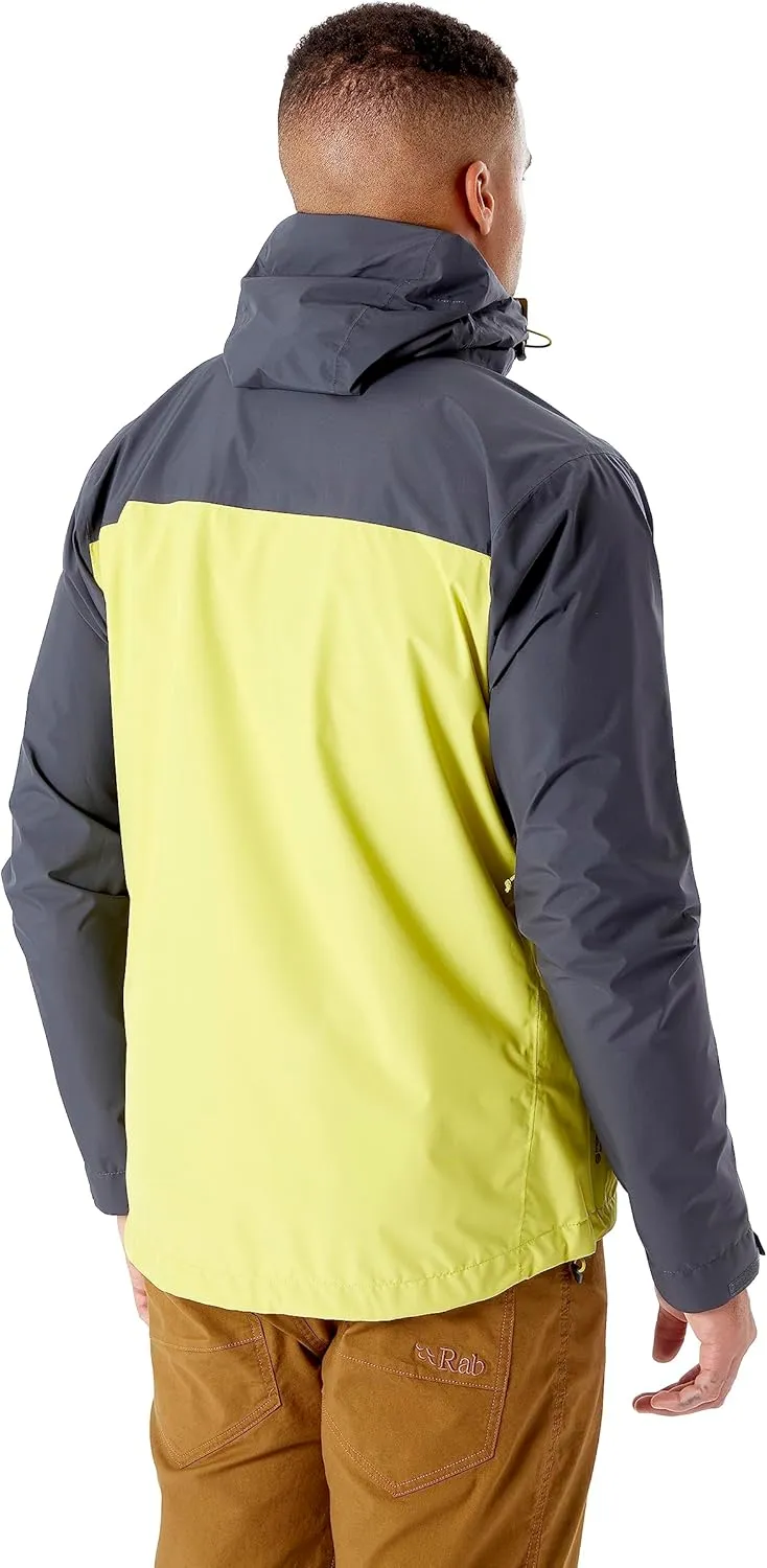 Rab Men's Downpour Eco Waterproof Breathable Jacket for Hiking & Climbing