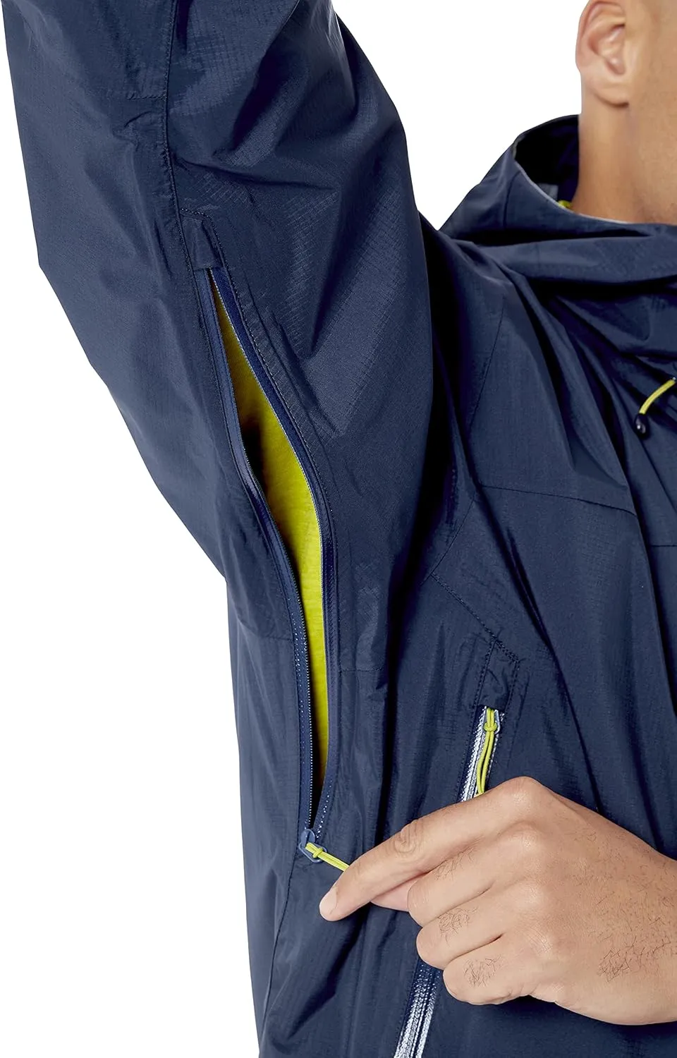 Rab Men's Downpour Plus 2.0 Waterproof Breathable Jacket for Hiking & Climbing