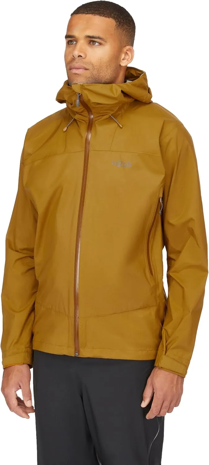 Rab Men's Downpour Plus 2.0 Waterproof Breathable Jacket for Hiking & Climbing