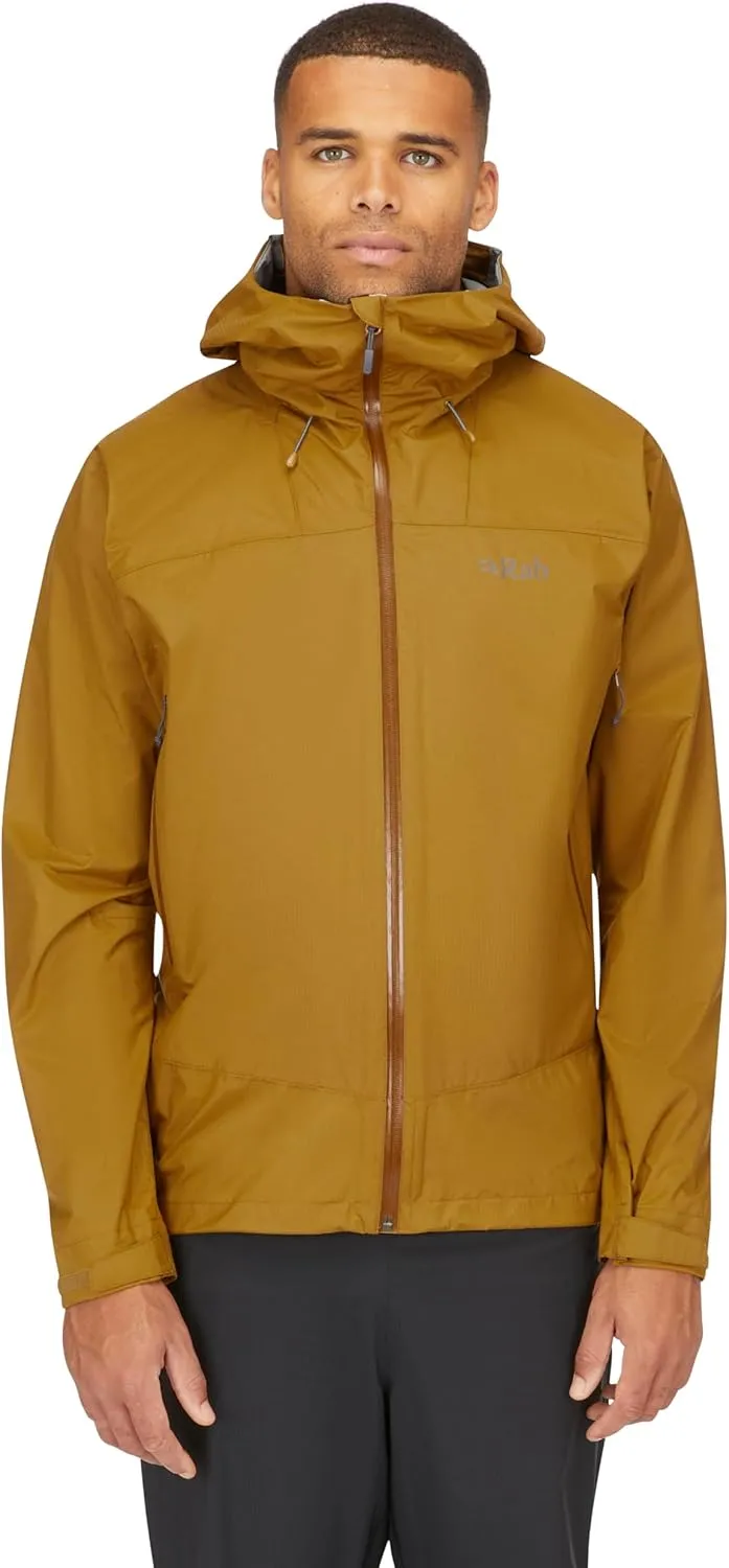 Rab Men's Downpour Plus 2.0 Waterproof Breathable Jacket for Hiking & Climbing