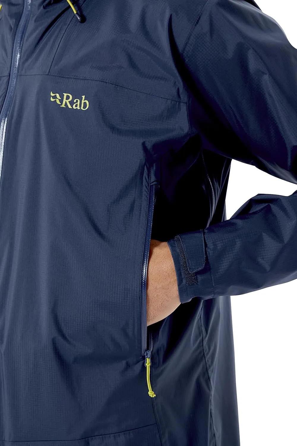 Rab Men's Downpour Plus 2.0 Waterproof Breathable Jacket for Hiking & Climbing