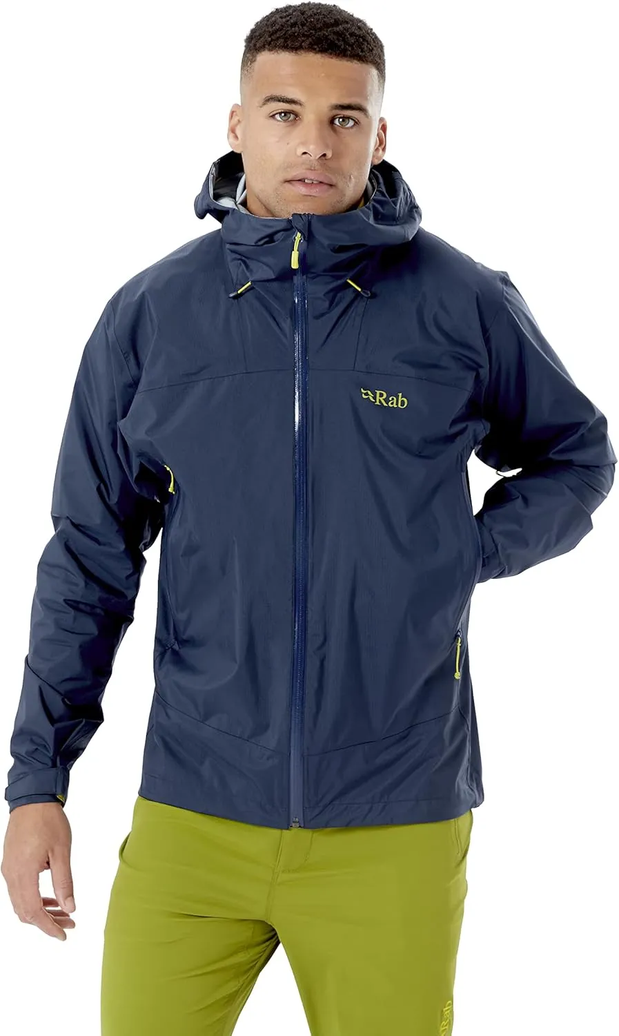 Rab Men's Downpour Plus 2.0 Waterproof Breathable Jacket for Hiking & Climbing