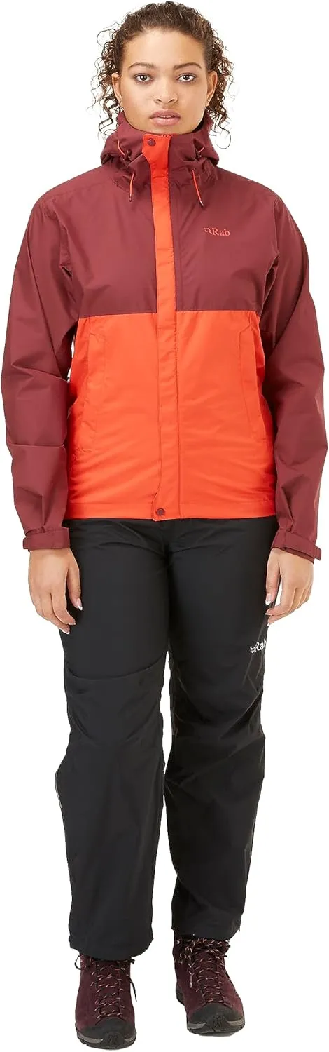 Rab Women's Downpour Eco Waterproof Breathable Jacket for Hiking & Climbing