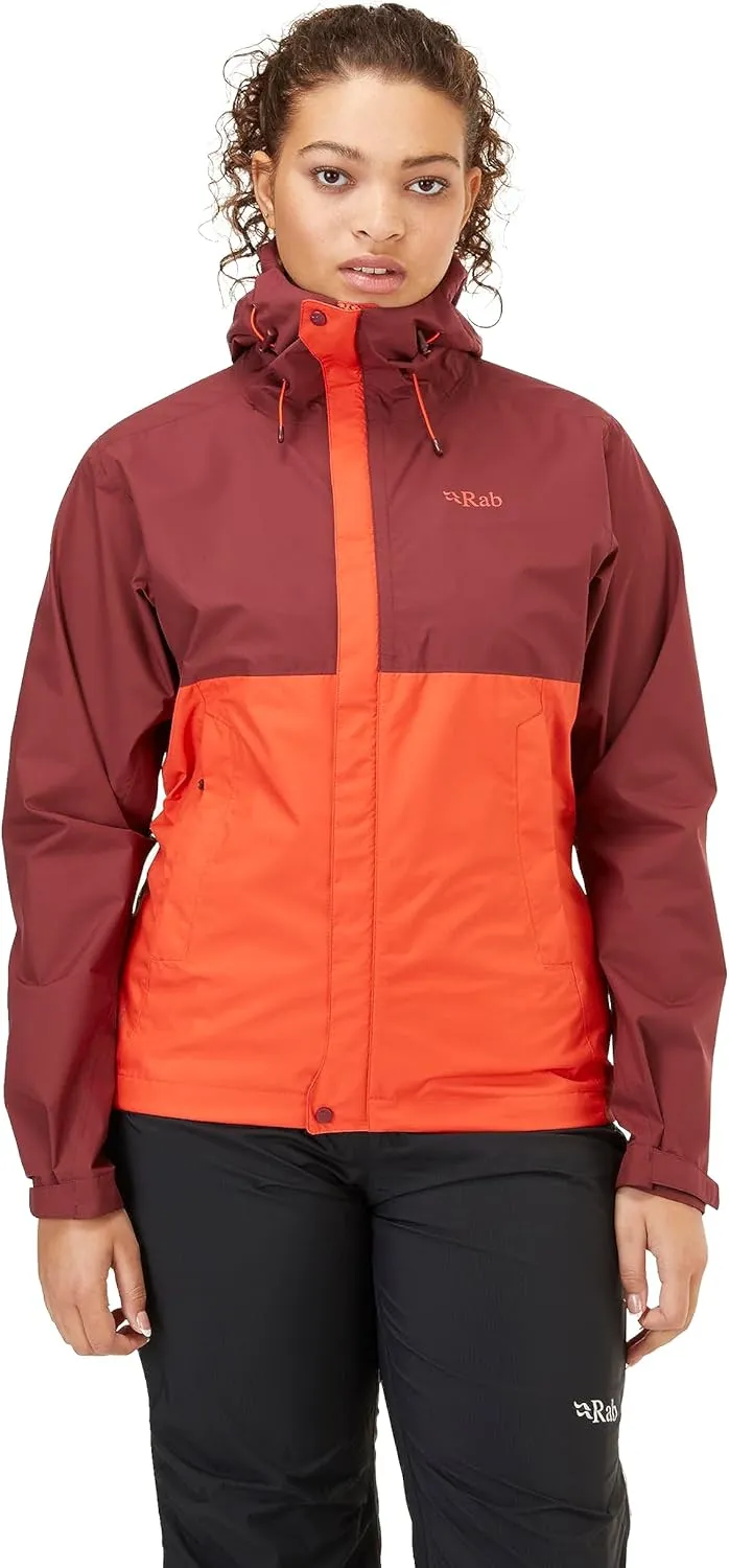 Rab Women's Downpour Eco Waterproof Breathable Jacket for Hiking & Climbing