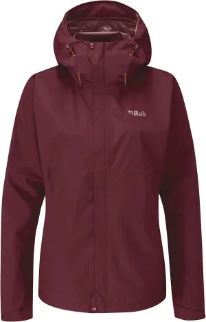 Rab Women's Downpour Eco Waterproof Breathable Jacket for Hiking & Climbing