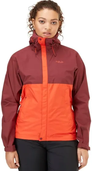 Rab Women's Downpour Eco Waterproof Breathable Jacket for Hiking & Climbing