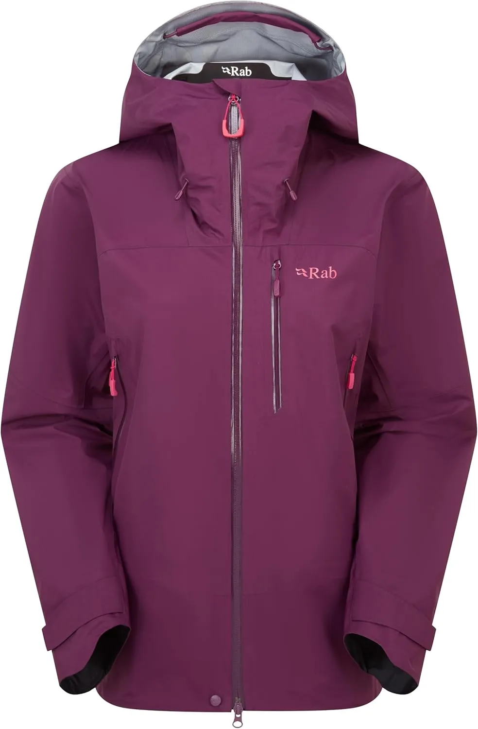 Rab Women's Firewall Mountain Jacket - Lightweight Waterproof Hooded Coat for Climbing & Hiking