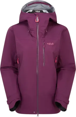 Rab Women's Firewall Mountain Jacket - Lightweight Waterproof Hooded Coat for Climbing & Hiking